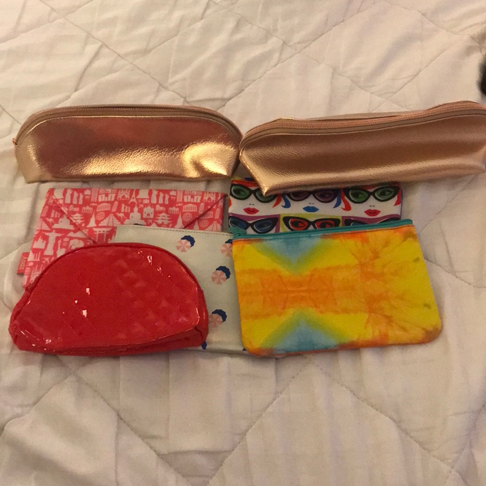 Bundle of makeup bags. Morphe and Ipsy